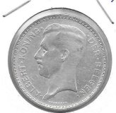 Monedas - Europa - Belgica - 104.1 - 1934 - 20 francs - plata