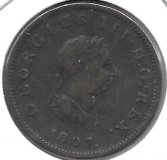 Monedas - Europa - Gran Bretaña - 662 - Año 1867 - 1/2 Penny