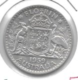 Monedas - Oceania - Australia - 60 - 1959 - florin - plata