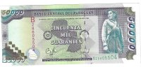 Billetes - America - Paraguay - 218 - SC - 1998 - 50000 guaranies - Numref: B28605504