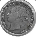 Monedas - Europa - Gran Bretaña - 734.4 - Año 1880 - Shilling