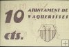 Billetes - España - II República (1931 - 1939) - Locales - Cataluña - S/C - Vaquerisses - Año 1937 - Nº 01819 - 10 Cts