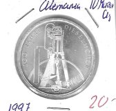 Monedas - Europa - Alemania - 192 - 1997 - 10 marcps - plata