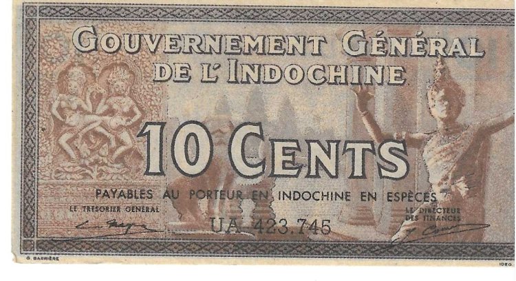 Billetes - Asia - Indochina Francesa - 85e - EBC - 10 ct - Num.ref: 425687 - Click en la imagen para cerrar