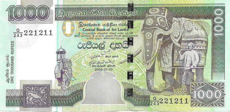 Billetes - Asia - Sri Lanka - 120 - sc - 1000 rupias - Num.ref: 221211 - Click en la imagen para cerrar