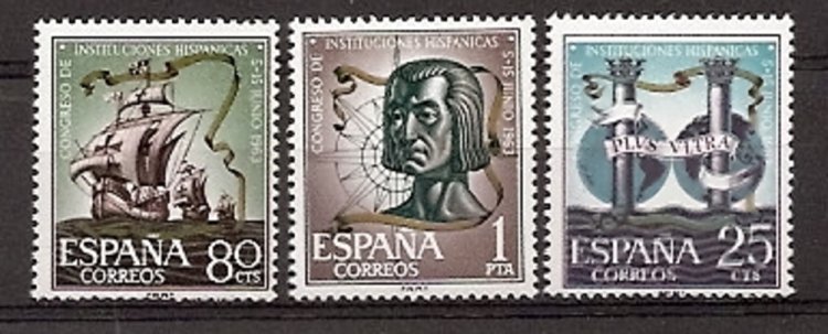 Sellos - Países - España - 2º Cent. (Series Completas) - Estado Español - 1963 - 1513/15 - ** - Click en la imagen para cerrar