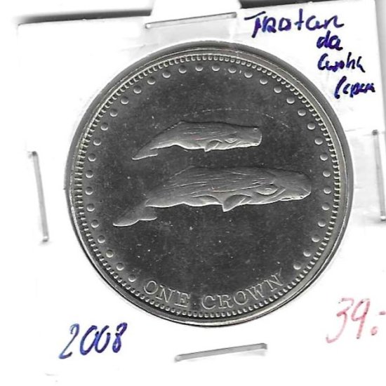 Monedas - America - Tristan da Cunha - 34 - 2008 - corona - Click en la imagen para cerrar