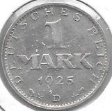 Monedas - Europa - Alemania - 42 - 1925D - Marco - Plata