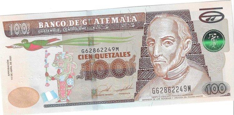 Billetes - America - Guatemala - 126N - SC - 2021 - 100 qetzales - Numref: G62862249M - Click en la imagen para cerrar