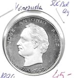 Monedas - America - Venezuela - 64 - 1990 - 500 bolivares - plata