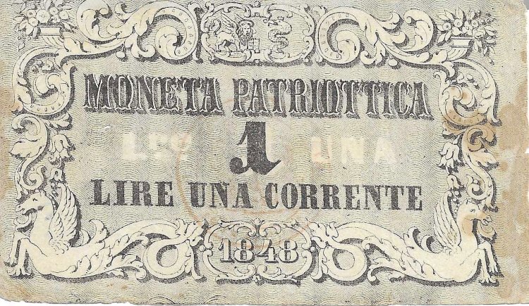 Billetes - Europa - Italia - S185 - mbc- - 1848 - Republica Venecia - lira - Click en la imagen para cerrar