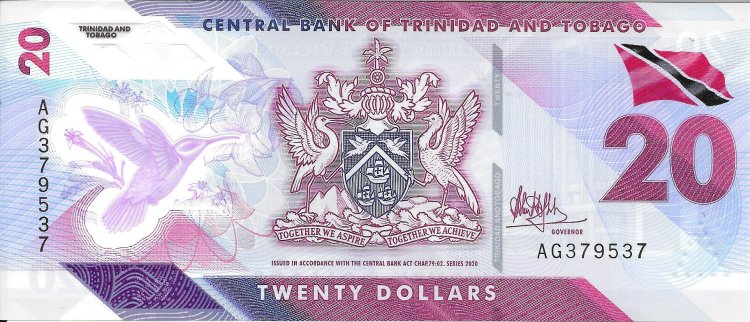 Billetes - America - Trinidad y Tobago - - sc - 2020 - 20 dolares - num.ref: AG379537 - Click en la imagen para cerrar