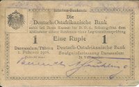 Billetes - Europa - Alemania Africa del Este - 19O3 - MBC - Año 1916