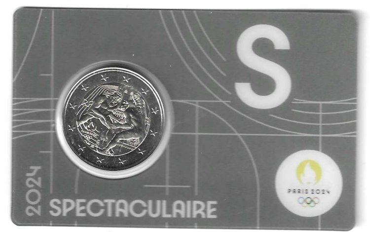 Monedas - Euros - 2€ - Francia - SC - 2024 - JJOO Paris 2024 (Gris) - Click en la imagen para cerrar