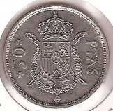 Monedas - España - Juan Carlos I (pesetas) - 1975 *78 - 050 pesetas