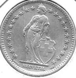 Monedas - Europa - Suiza - 021 - Año 1944 - 2 francos