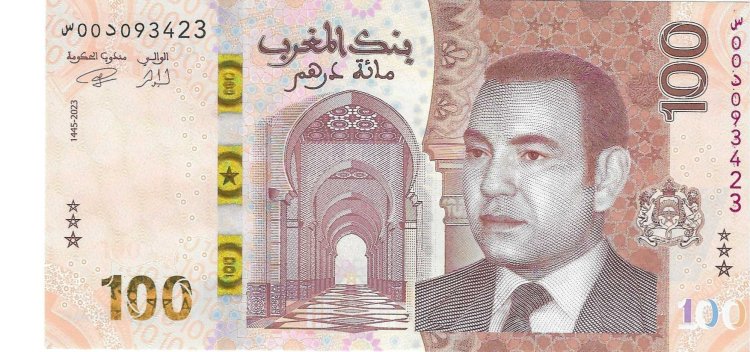 Billetes - Africa - Marruecos - W81 - SC - 2023 - 100 dirhams - Num.ref: 093423 - Click en la imagen para cerrar