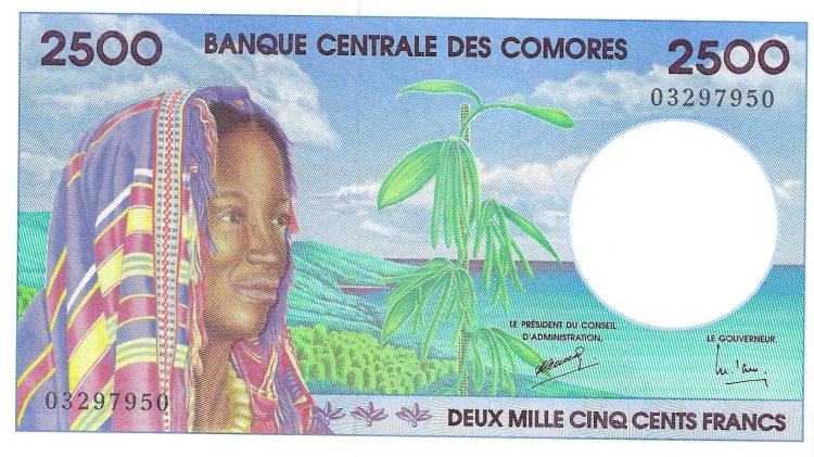 Billetes - Africa - Comores - 13 - SC - 1997 - 2500 francos - Num.ref: 033297950 - Click en la imagen para cerrar