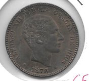 Monedas - EspaÃ±a - Alfonso XII (29-XII-1874/28-XI) - 18 - 1878 - 10 ct