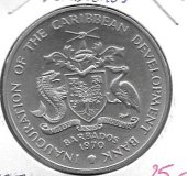 Monedas - America - Barbados - - 4 dollars