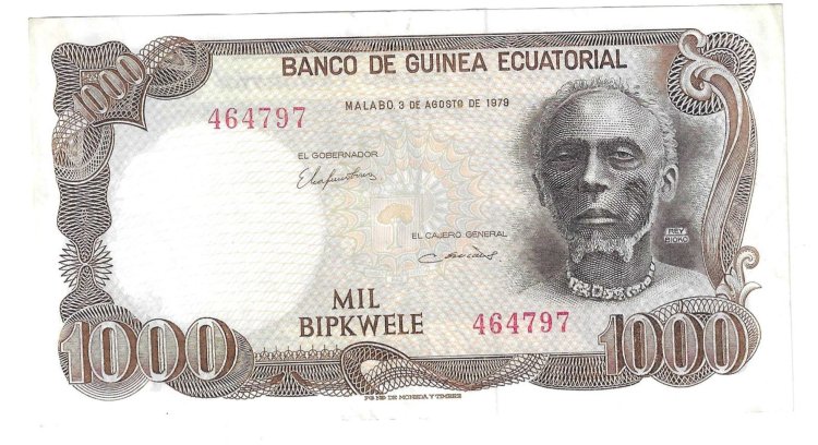 Billetes - Africa - Guinea ecuatorial - 16 - MBC+ - 1979 - 1000 bipkele - Num.ref: 464797 - Click en la imagen para cerrar