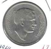 Monedas - Asia - Jordania - 20 - 1964 - 1/4 dinar