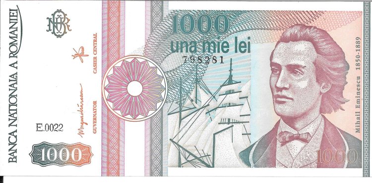 Billetes - Europa - Rumania - 101A - sc - 1991 - 1000 lei - Num.ref: 798281 - Click en la imagen para cerrar