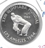 Monedas - America - Cuba - 115 - 1983 - 5 pesos - plata - PROOF