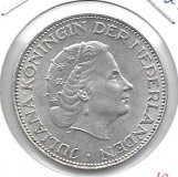 Monedas - Europa - Holanda - 185 - 1960 - 2,5 gulden - plata