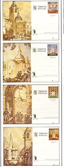 Sellos - España - Enteros Postales - Año 1975 - 107/110 - ** - Click en la imagen para cerrar