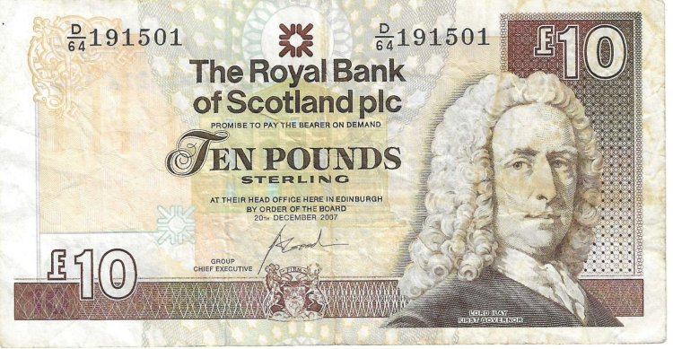 Billetes - Europa - Escocia - 353b - mbc+ - 2013 - Royal Bank - 10 pounds - Num.ref:191501 - Click en la imagen para cerrar