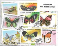 Temas - Mariposas - 200 sellos diferentes