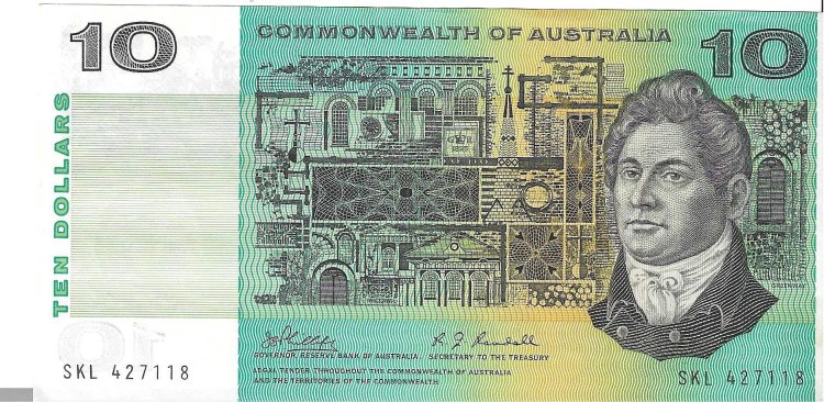 Billetes - Oceania - Australia - 45 - EBC - 1974-91 - 10 dolares - Num.ref: SKL427118 - Click en la imagen para cerrar