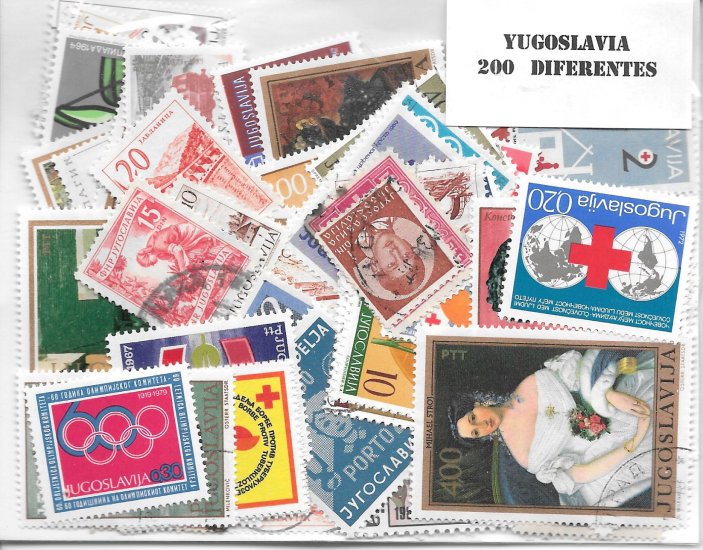 Paises - Europa - Yugoslavia - 200 sellos diferentes - Click en la imagen para cerrar