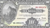 Billetes - Europa - Gibraltar - W41 - SC - 10 shillings - Num.ref: 8K0991678