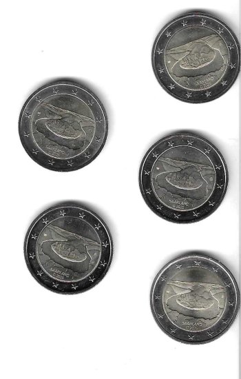 Monedas - Euros - 2€ - Alemania - SC - 2025 - Saarland - Conjunto 5 monedas - Click en la imagen para cerrar