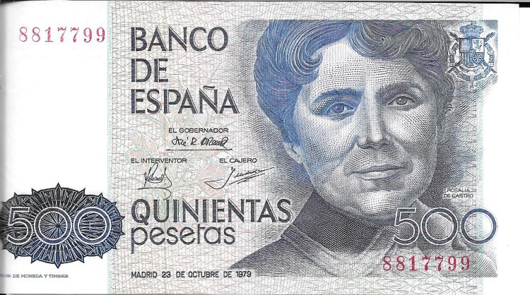 Billetes - EspaÃ±a - Estado EspaÃ±ol (1936 - 1975) - 500 ptas - 529 - sc - 1979 - sin serie - Num.ref: 8817799 - Click en la imagen para cerrar