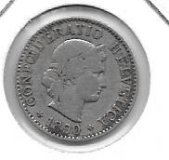 Monedas - Europa - Suiza - 26 - 1890 - 5 rapper