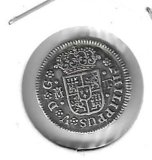 Monedas - EspaÃ±a - Felipe V (1700 - 1746) - 186 - 1740J - Medio Real - Madrid - plata