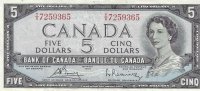 Billetes - America - Canada - 77c - MBC+ - 1972 - 5 dolares - Num.ref: 7259365