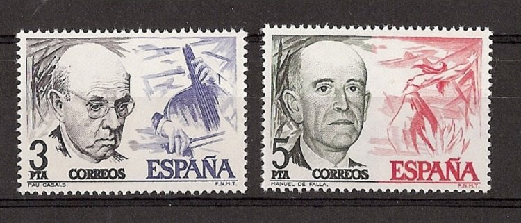 Sellos - Países - España - 2º Cent. (Series Completas) - Juan Carlos I - 1976 - 2379/80 - ** - Click en la imagen para cerrar