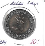 Monedas - Europa - Andorra - 21 - 1984 - 2 diner - plata