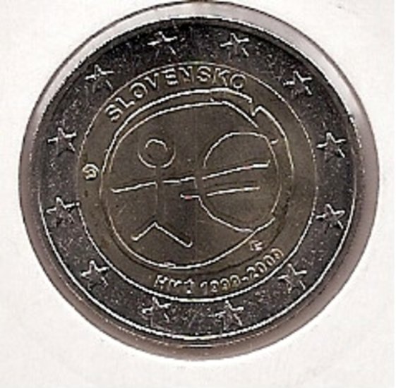 2€ - Eslovaquia - sc - 2009 - Décimo aniversario del euro - Click en la imagen para cerrar