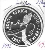 Monedas - Africa - Sudafrica - 147 - 1992 - 2 rands - plata