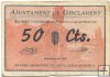 Billetes - EspaÃ±a - II RepÃºblica (1931 - 1939) - Locales - CataluÃ±a - 448 - MBC - 1937 - Gisclareny - 50 Ct - num ref:0448