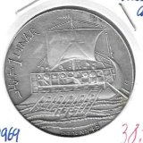 Monedas - Africa - Tunez - 297 - 1969 - dinar - plata