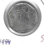 Monedas - America - Cuba - 578.1 - 1994 - 50 ctv