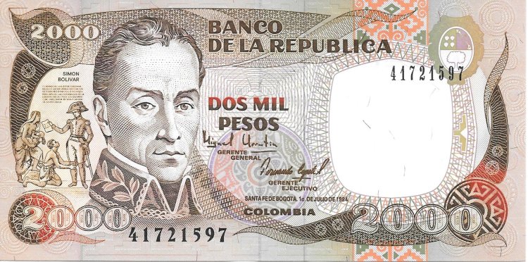 Billetes - America - Colombia - 439 - S/C - 1994 - 2000 Pesos - num ref:41721597 - Click en la imagen para cerrar