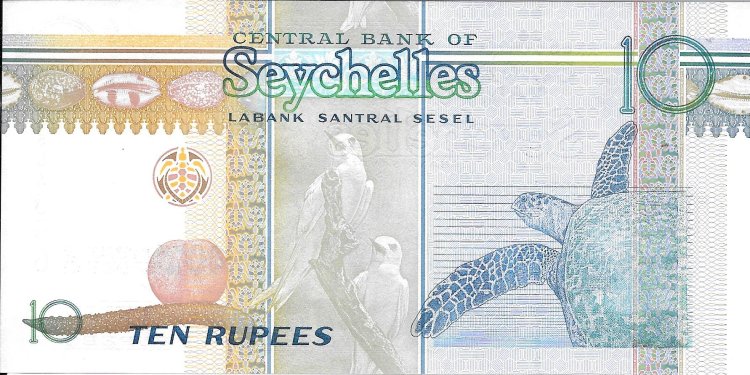 Billetes - Africa - Seychelles - 52 - SC - 2016 - 10 rupias - num.ref: AK554356 - Click en la imagen para cerrar