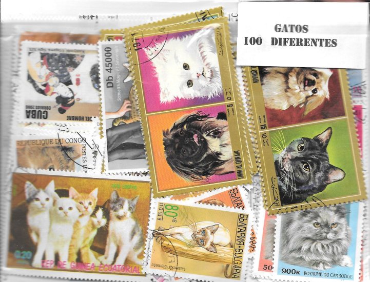 Temas - Gatos - 100 Sellos diferentes - Click en la imagen para cerrar